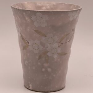 Vintage Japanese Tōsen Minoyaki Sakura Tea Cup Pink Speckled Stoneware – AS IS